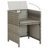vidaXL Outdoor Dining Set Grey