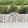 vidaXL Gabion Basket Set of 6 Silver Galvanized Iron