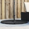 vidaXL Parasol Base Weight Black Polyethylene and Concrete Medium