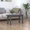vidaXL Coffee Table Grey Solid pine wood Standard Durable Coffee Table