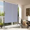 vidaXL Outdoor Roller Blind Blue and White Polyester fabric and Steel