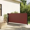 vidaXL Retractable Side Awning Brown Polyester, Steel, Aluminum