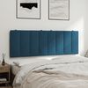 vidaXL Headboard Cushion Blue Velvet 55.1 in Adjustable Armrests