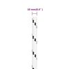 vidaXL Braided Boat Rope White 0.39 "x82.0 ' Polyester