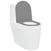 vidaXL Quick Release Toilet suitable for Seat Gray 44 x 36.4 x 3.4 cm
