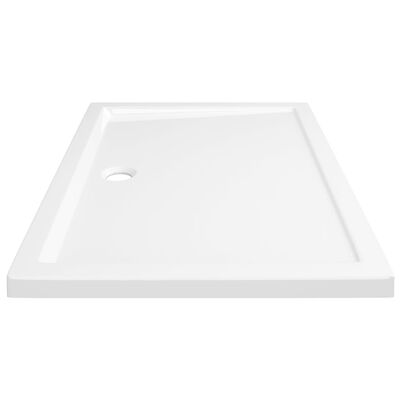 vidaXL Rectangular ABS Shower Base Tray White 27.6"x39.4"