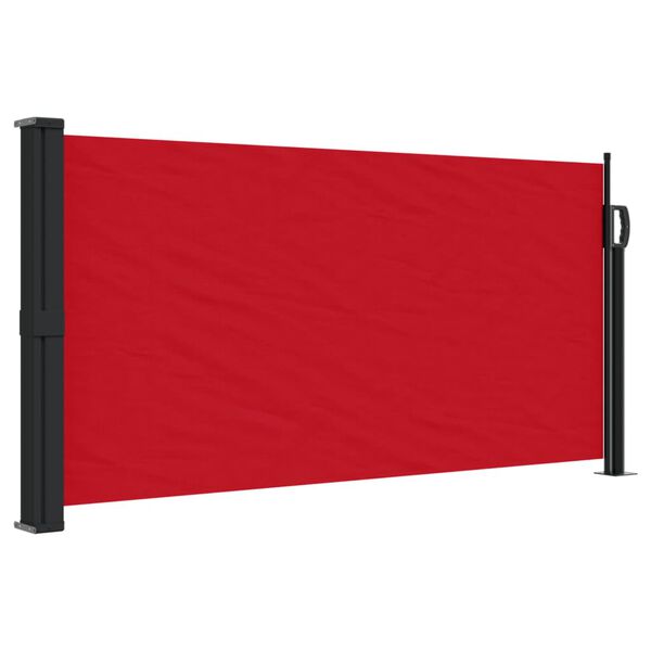 vidaXL Retractable Side Awning Red