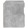 vidaXL Bedside Cabinet Set of 2 Concrete grey Engineered wood Medium