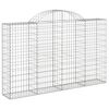 vidaXL Gabion Basket Set of 18 Silver Galvanized iron