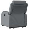 vidaXL Electric Stand Up Massage Recliner Chair Grey