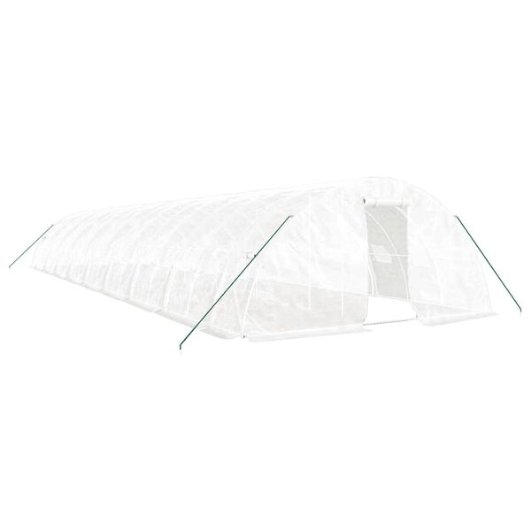 vidaXL Greenhouse White PE (polyethylene) Spacious