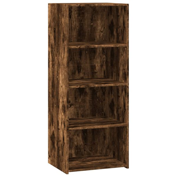 vidaXL Highboard Smoked oak Engineered wood Highboard Rectangular