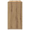vidaXL Cosmetic Cabinet Artisan Oak Engineered Wood 31.5 x 15.7 x 29.5 in