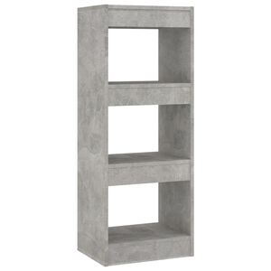 vidaXL Book Cabinet Concrete Grey Engineered Wood Compact Book Cabinet