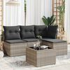 vidaXL Garden Sofa Set Light Grey