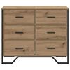 vidaXL Chest of Drawers with Drawer artisan oak 91 x 35.5 x 74.5 cm