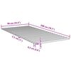 vidaXL Bed Slat Natural Solid pine wood Twin Bed Slat Rectangular