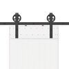 vidaXL Sliding Door Hardware Kit 78.7 " Steel Black