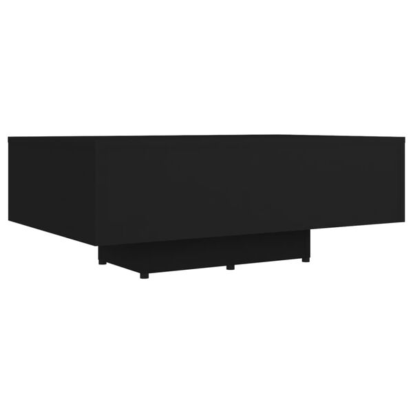 vidaXL Couch Table Black Engineered wood 33.5x21.7x12.2 in Durable