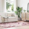 vidaXL Shaggy Rug Dusty Pink 100% Polyester 63x90.6 in Non-slip