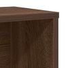 vidaXL Bookcase Brown Oak Engineered Wood 23.6 x 9.4 x 33.5 in Bookcase