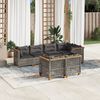 vidaXL Garden Sofa Set Grey