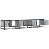 vidaXL TV Cabinet Gray Sonoma Engineered Wood, Metal Large TV Cabinet