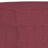 vidaXL 3-Seater Sofa with Footstool Wine Red 70.9" Fabric