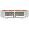 vidaXL Spa Step Light Gray Poly Rattan 36.2"x17.7"x9.8"