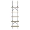 vidaXL Storage Shelf Sonoma oak Engineered Wood, Metal Tall
