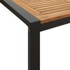 vidaXL Garden Table Brown and Black
