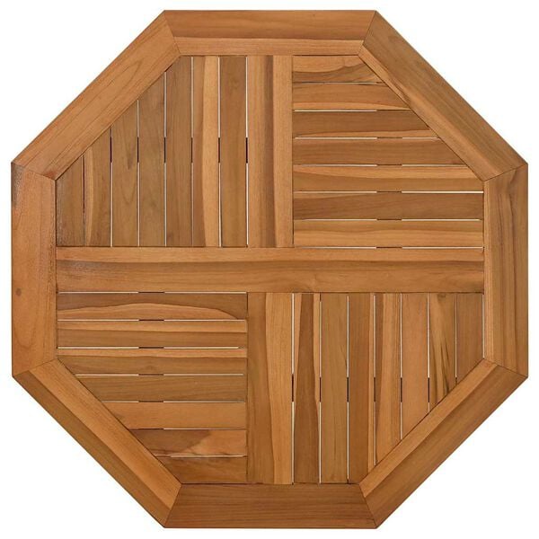 vidaXL Table Top 31.5"x31.5"x1" Octagonal Solid Wood Teak