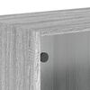 vidaXL Wall Cabinet Set of 2 Gray Sonoma Engineered wood, glass Medium