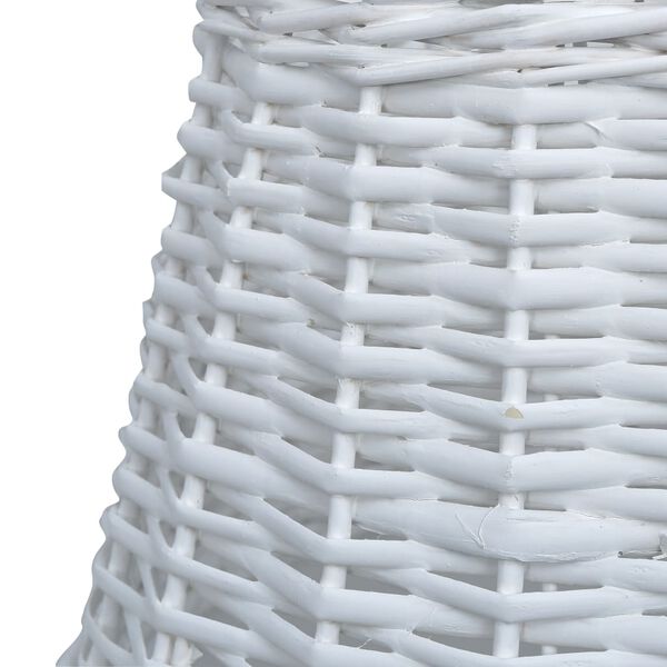 vidaXL Lamp Shade Wicker 15"x9.1" White