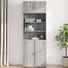 vidaXL Wall Cabinet Grey Sonoma Engineered Wood 31.5in x 16.7in x 15.7in
