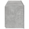 vidaXL TV Wall Cabinet Concrete Gray Engineered Wood Medium