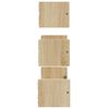 vidaXL Wall Shelf Set Sonoma Oak Engineered wood Medium Wall mounting