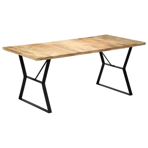 vidaXL Dining Table 70.8"x35.4"x29.9" Solid Mango Wood