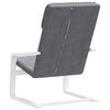 vidaXL Relaxing Chair Dark grey and white