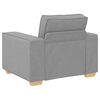 vidaXL Sofa 3 pcs Cloud Grey Linen-blend Fabric