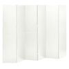 vidaXL 6-Panel Room Dividers 2 pcs White 94.5"x70.9" Steel