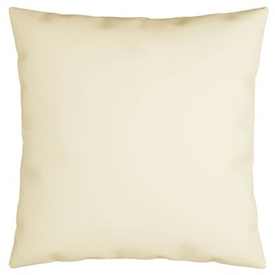 vidaXL Throw Pillows 4 pcs Cream 19.7"x19.7" Fabric