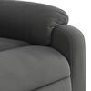 vidaXL Massage Recliner Chair Dark gray Microfiber fabric, metal, plywood