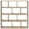 vidaXL Wall Cube Shelf Sonoma Oak Engineered wood Medium Wall Cube Shelf
