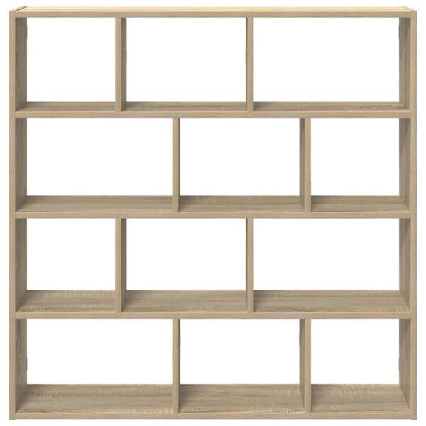 vidaXL Wall Cube Shelf Sonoma Oak Engineered wood Medium Wall Cube Shelf