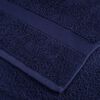 vidaXL Sauna Towel Set of 4 Navy Blue 100% ring-spun cotton