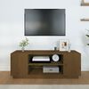 vidaXL TV Cabinet Honey Brown Solid Pine Wood TV Cabinet Rectangular
