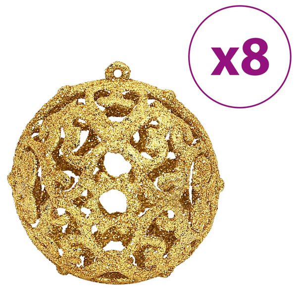 vidaXL Christmas Bauble Set of 100 Gold and Wine Red Polystyrene