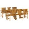 vidaXL Garden Dining Set Natural Wood Solid Acacia Wood with an Oil Finish
