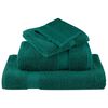 vidaXL Towel Set of 4 Green 100% cotton XXL Towels Rectangular